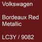 Preview: Volkswagen, Bordeaux Red Metallic, LC3Y / 9082.